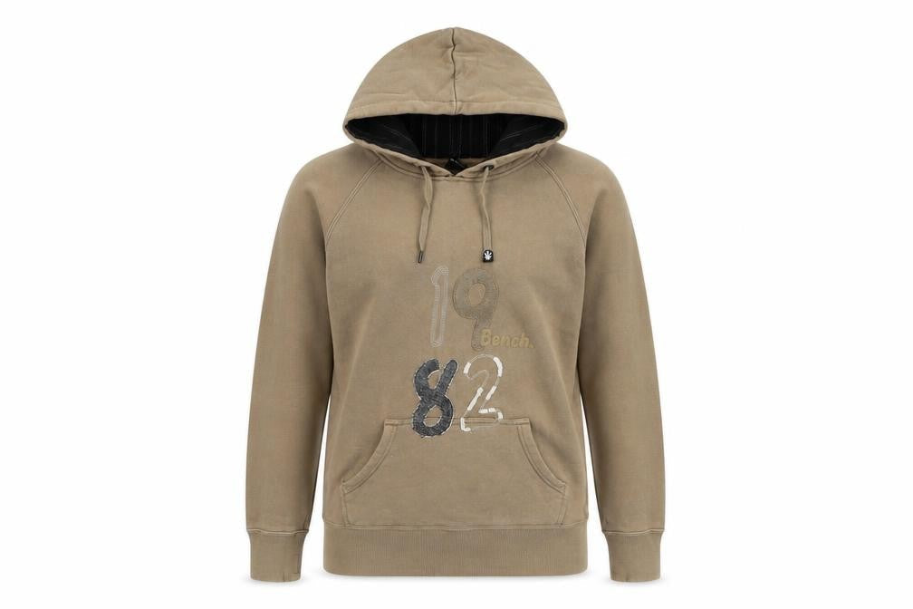 Front view of Bench Woman's Brown Hoodie, size M