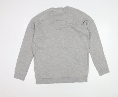 Mens UK Size M adidas Grey Pullover Sweatshirt