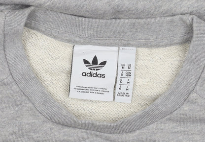 Mens UK Size M adidas Grey Pullover Sweatshirt