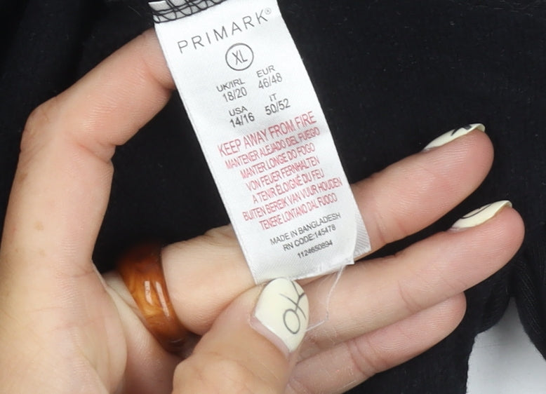 Primark Women's Black XL Logo Sweatshirt