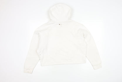 Puma Women's White Pullover Hoodie L - Casual & Comfy