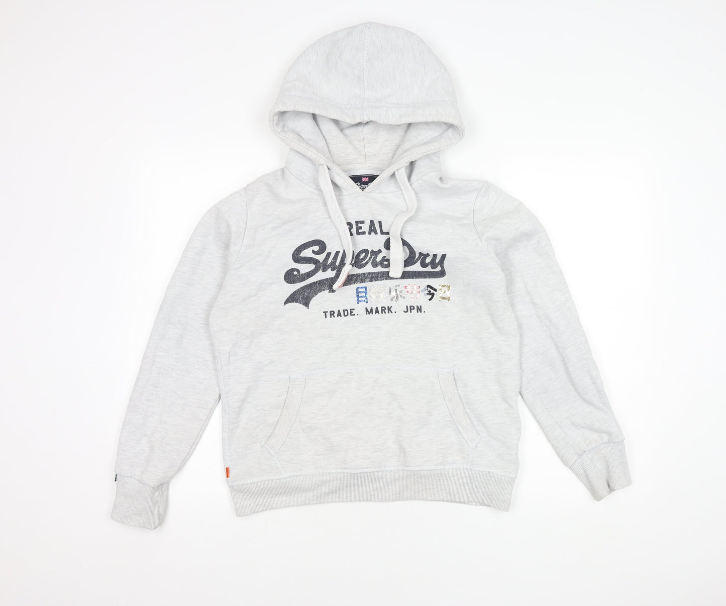 Superdry Women's Grey Pullover Hoodie UK Size 12