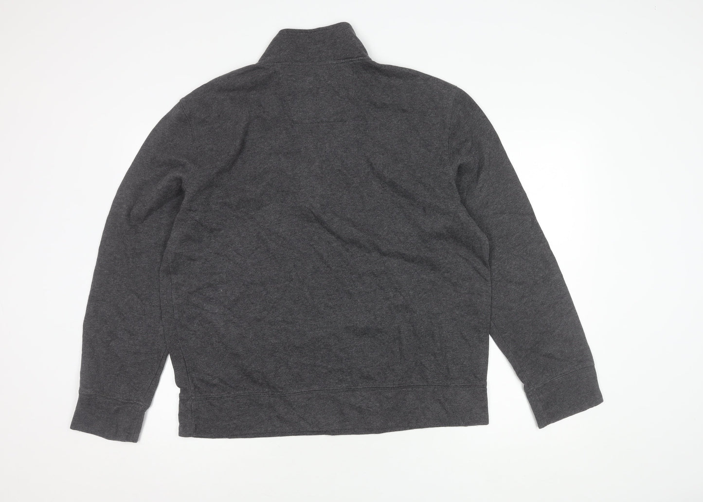 Mens UK Size L Nautica Grey Half Zip Sweatshirt