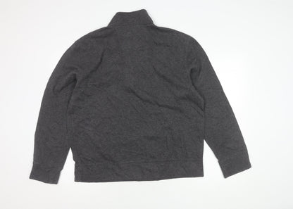 Mens UK Size L Nautica Grey Half Zip Sweatshirt