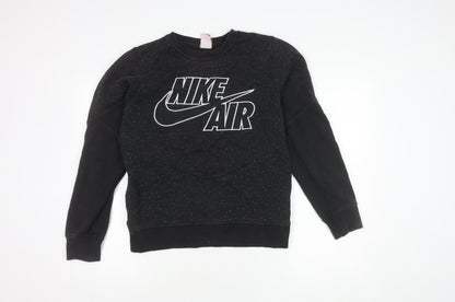Unisex Adults UK Size S Nike Black Pullover Sweatshirt