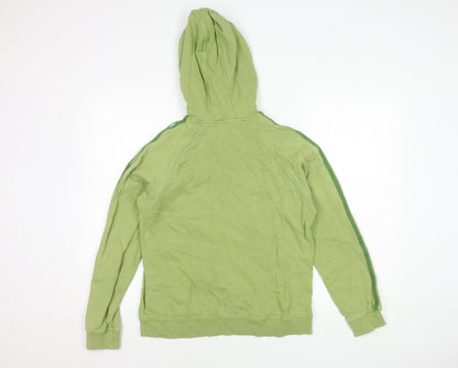 Adidas Unisex Kids Green Pullover Hoodie 10-11 Years