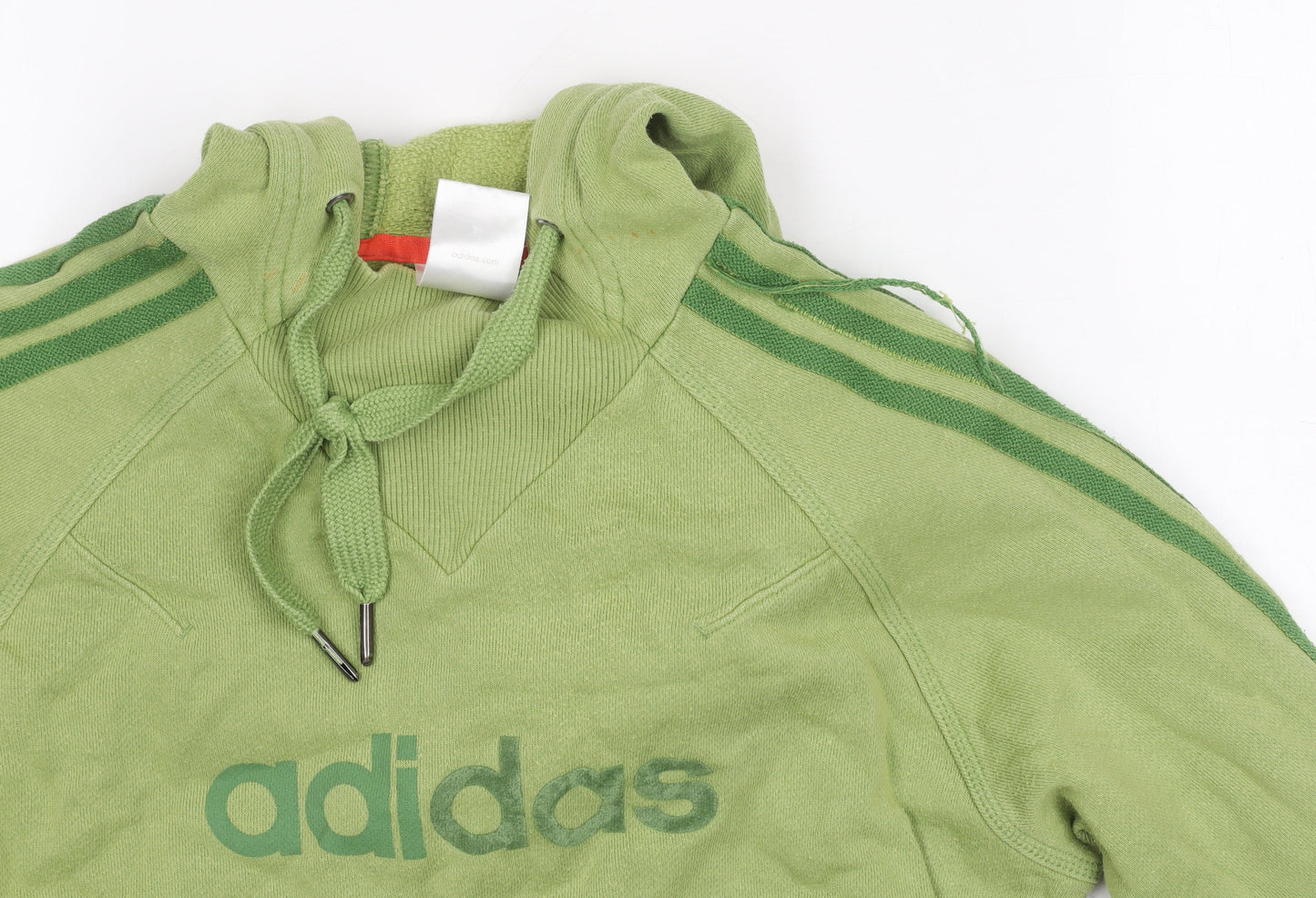 Adidas Unisex Kids Green Pullover Hoodie 10-11 Years
