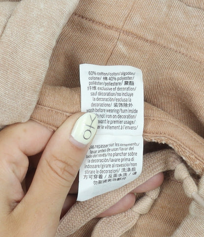 Victoria's Secret Pink Beige Women's Hoodie S Mock Necks