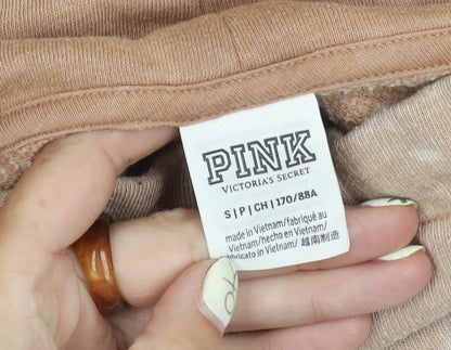 Victoria's Secret Pink Beige Women's Hoodie S Mock Necks