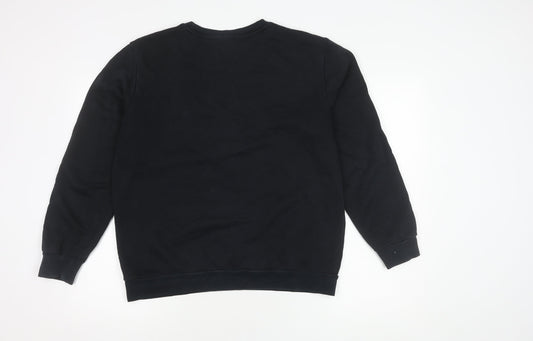 Puma Unisex Black Pullover Sweatshirt, Size M