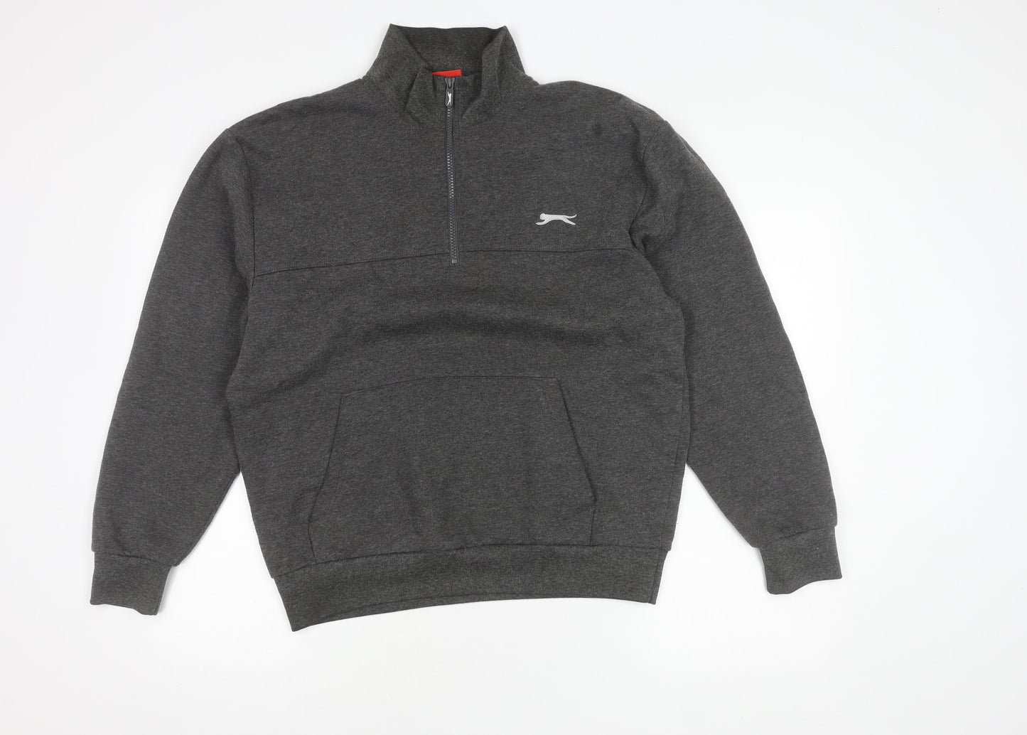 Mens UK Size M Slazenger Grey 1/4 Zip Sweatshirt