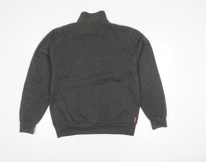 Mens UK Size M Slazenger Grey 1/4 Zip Sweatshirt