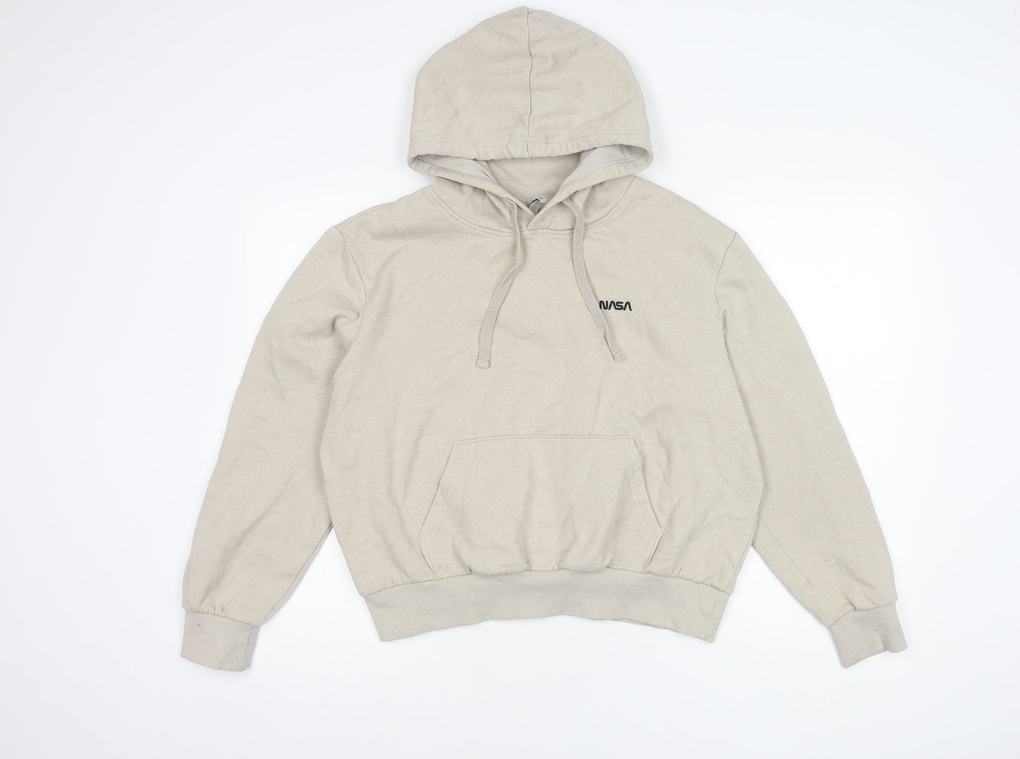 H&M Beige Unisex NASA Hoodie M Pullover