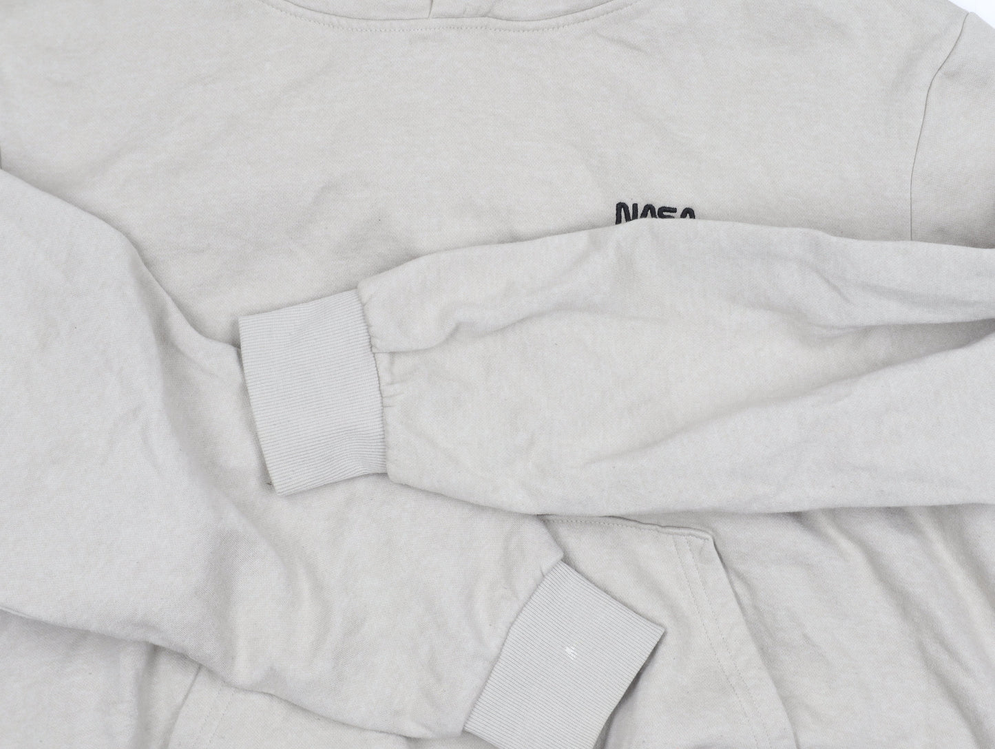 H&M Beige Unisex NASA Hoodie M Pullover