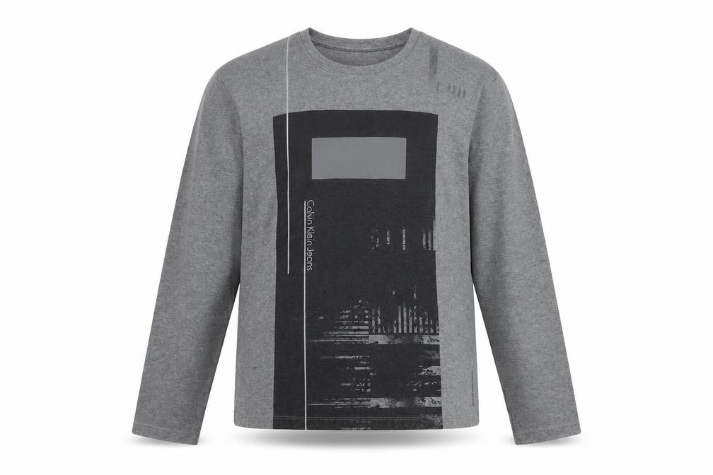 Mens UK Size XL Calvin Klein Jeans Grey Pullover Sweatshirt