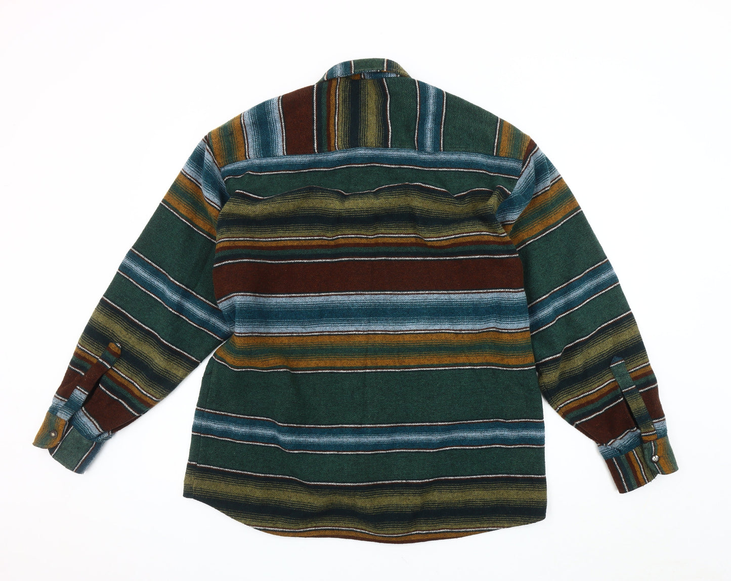Burtons Men's Multicoloured Striped M Button Shirt