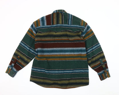 Burtons Men's Multicoloured Striped M Button Shirt