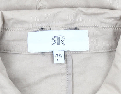 RR Women's Beige Cotton Trench Coat Size 16