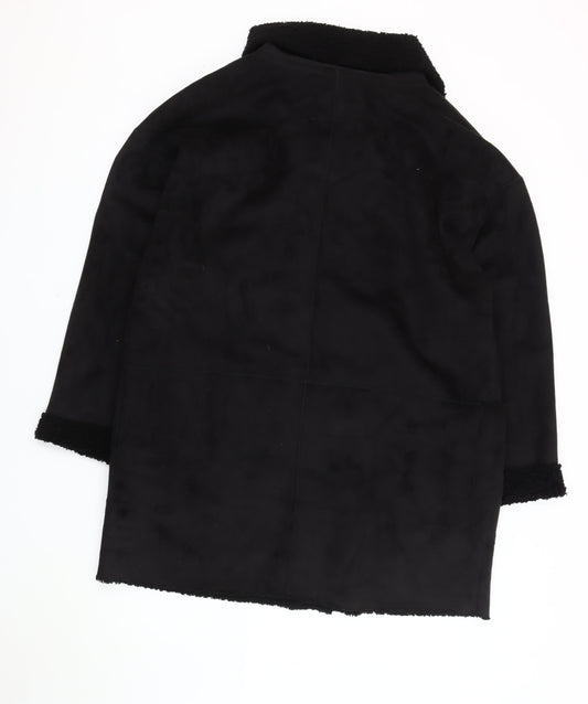 Womens UK Size XL Centigrade Black Basic Coat
