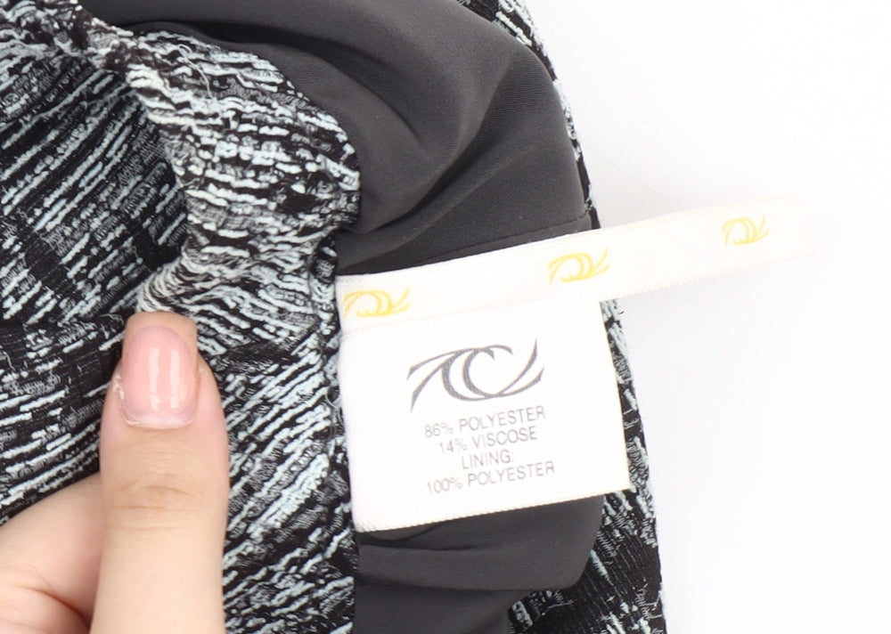 Country Casuals Women's Black A-Line Midi Skirt, Size Petite L