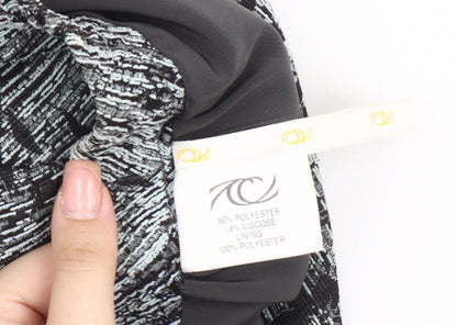 Country Casuals Women's Black A-Line Midi Skirt, Size Petite L