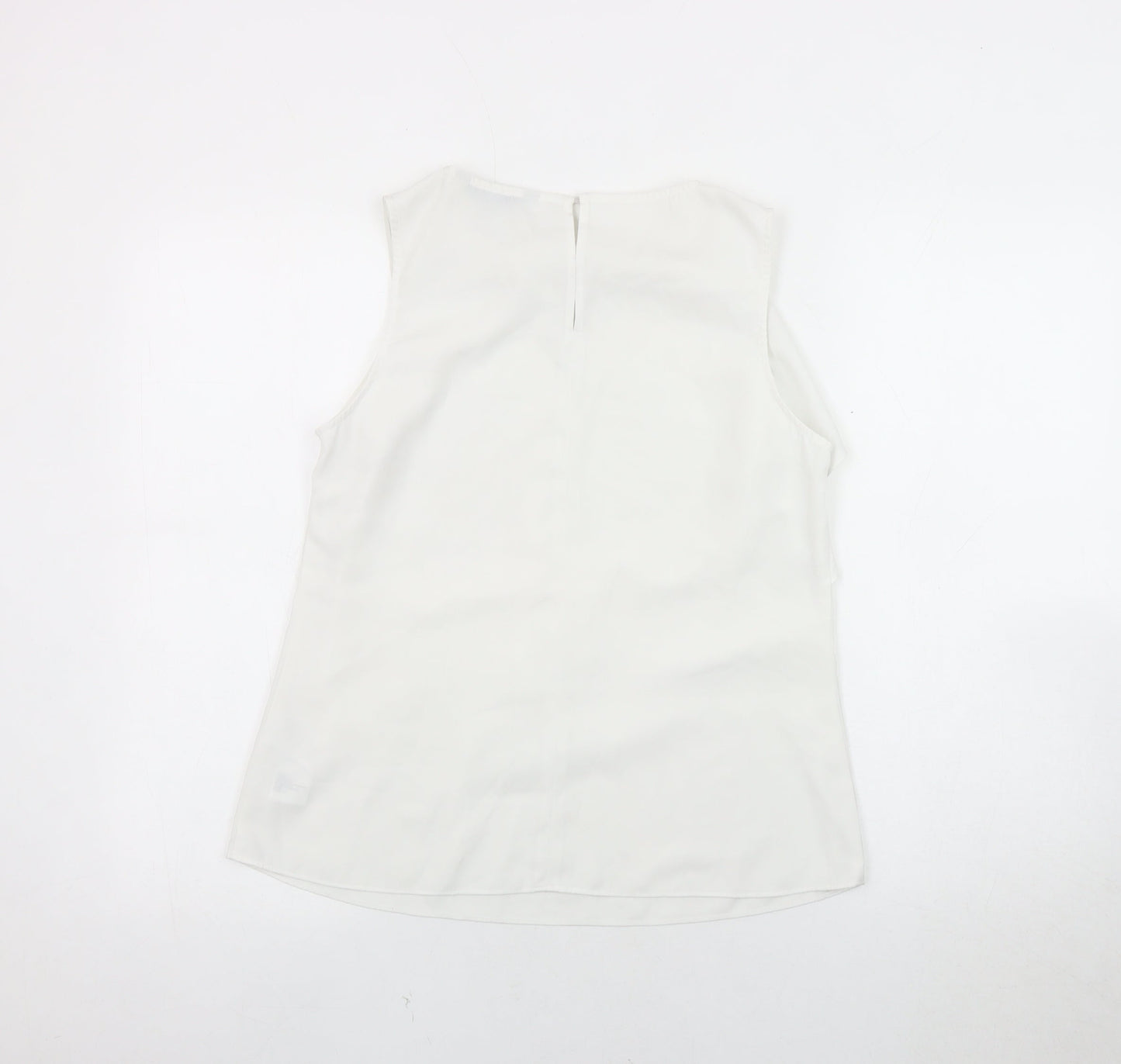 Coast Ivory Sleeveless Blouse with Ruffle Detail