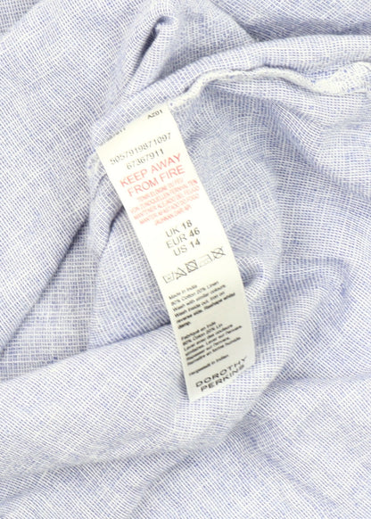 Womens UK Size 18 Dorothy Perkins Blue  Button-Up