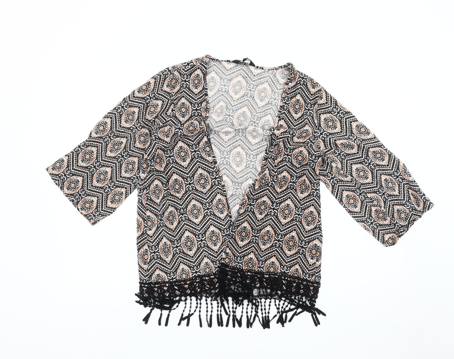 Womens UK Size 6 New Look Multicoloured Kimono Coat