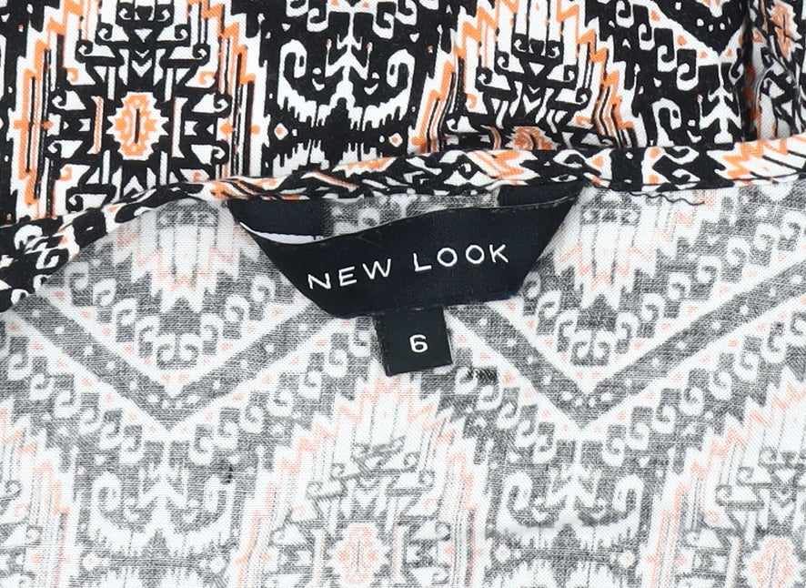 Womens UK Size 6 New Look Multicoloured Kimono Coat
