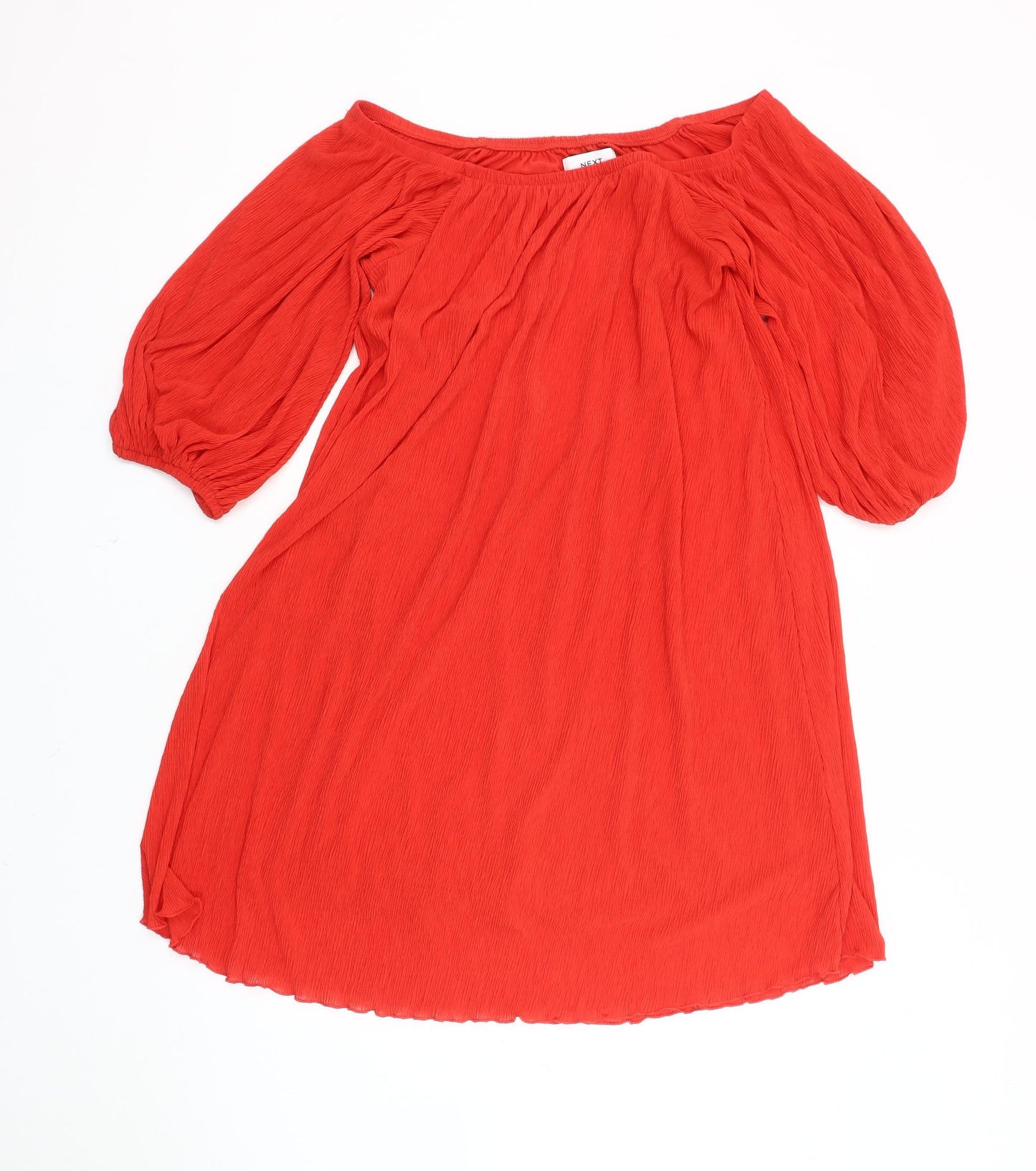 Next Women's Red Off Shoulder Dress Size 10