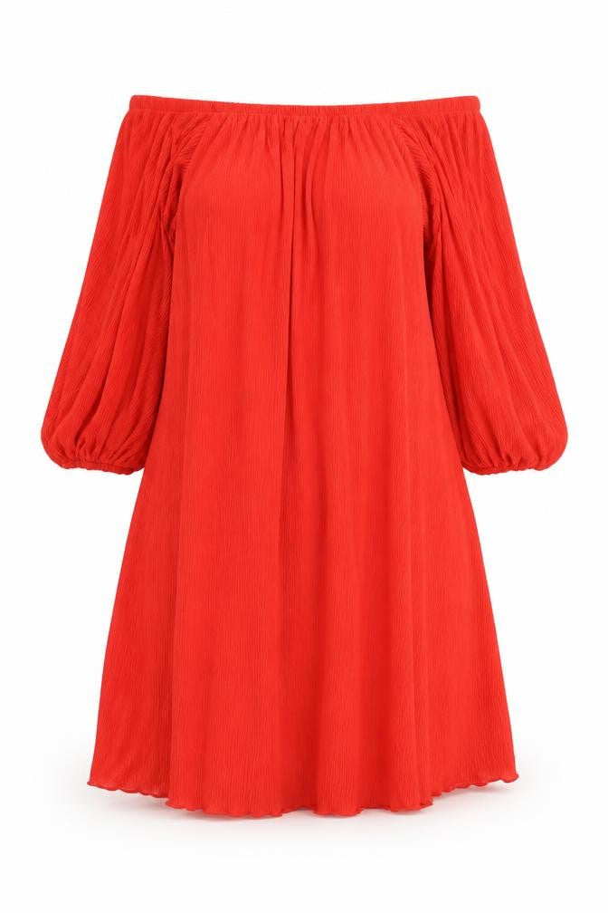 Next Women's Red Off Shoulder Dress Size 10