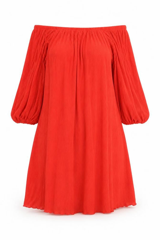 Next Women's Red Off Shoulder Dress Size 10