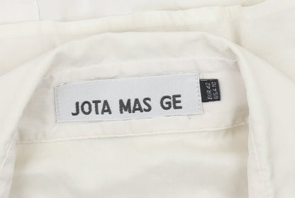 Jota Mas Ge Ivory Blouse, Women, Size 4, Lace Accents