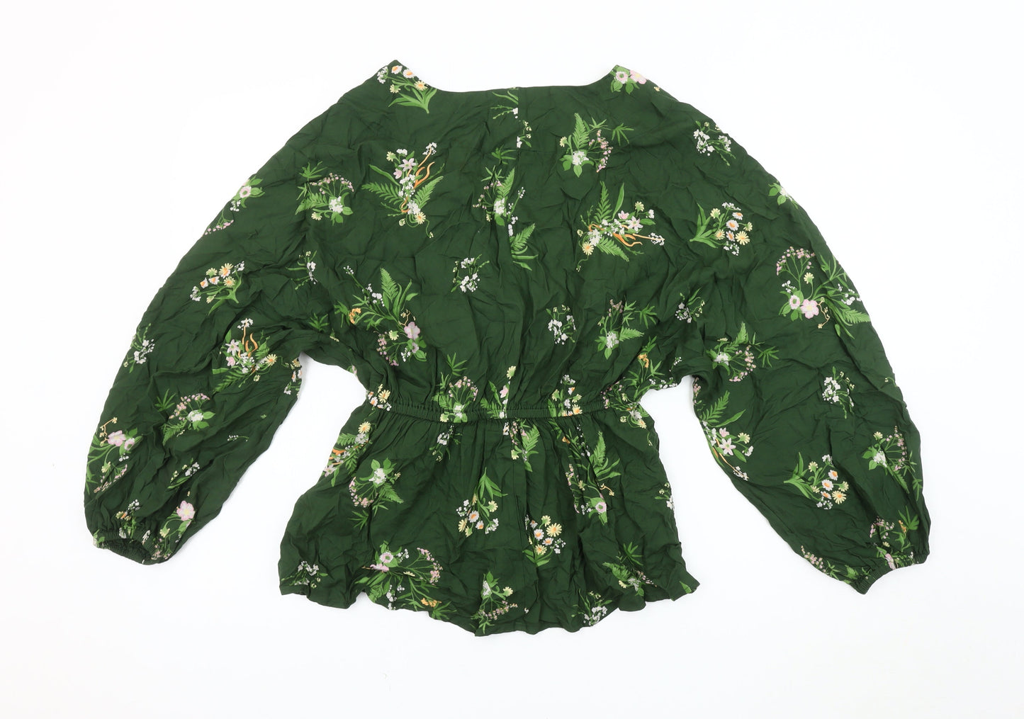 Womens UK Size 10 River Island Green  Blouse