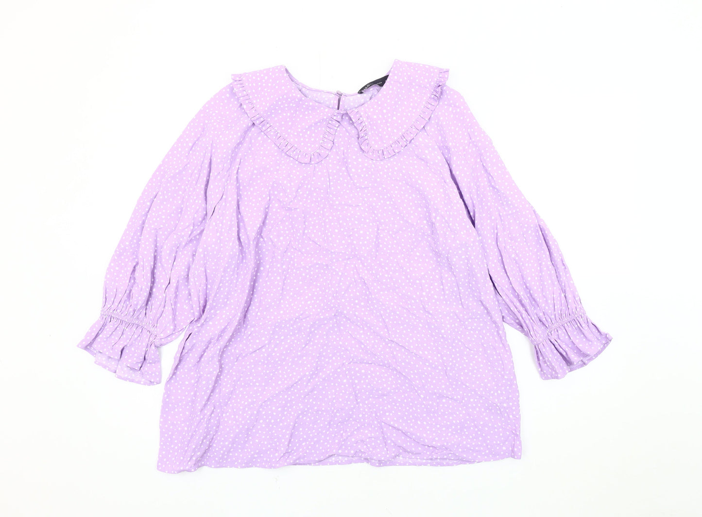 Womens UK Size 16 Marks and Spencer Purple Basic Blouse