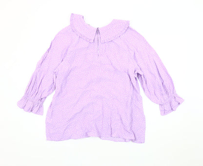 Womens UK Size 16 Marks and Spencer Purple Basic Blouse