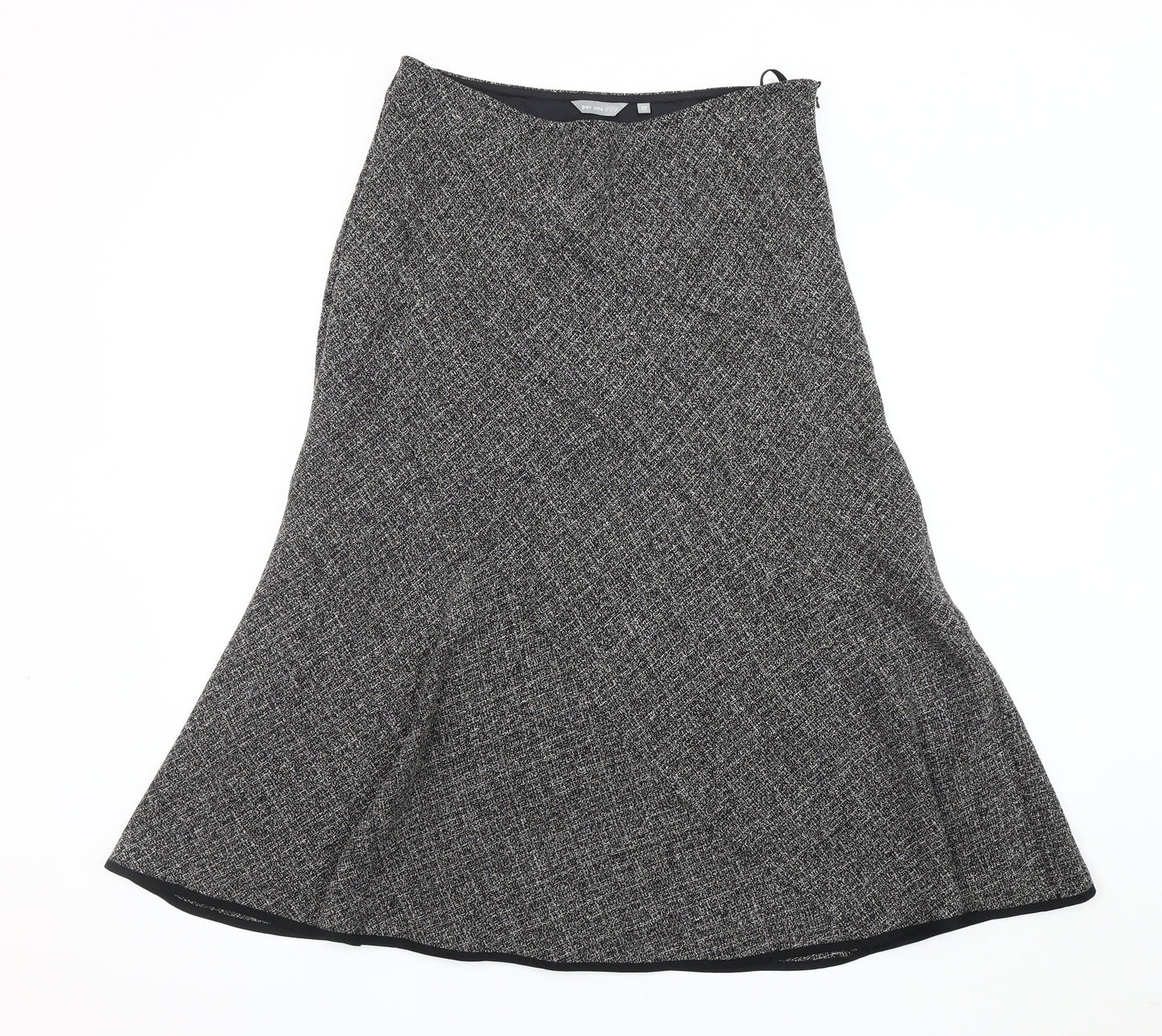Per Una Women's Grey Skirt, Size 12, Tweed Style
