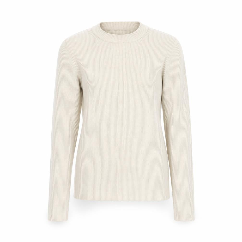 Womens UK Size S Pieces Beige Pullover Jumper