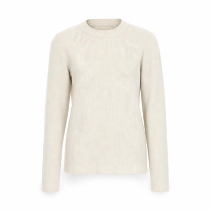 Womens UK Size S Pieces Beige Pullover Jumper