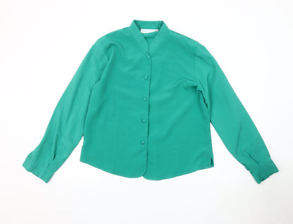 Rothmar Women's Green Button-Up Shirt Size 14