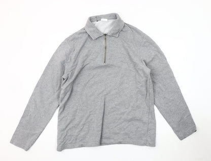 Mens UK Size XL Marks and Spencer Grey Full Zip