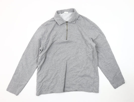 Mens UK Size XL Marks and Spencer Grey Full Zip