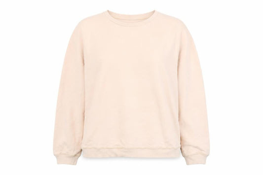Front view of ASOS Women's Beige Pullover Sweatshirt UK 26