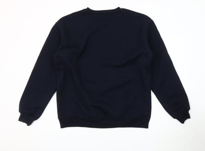 Design Apparel Men's Black Graphic Sweatshirt S