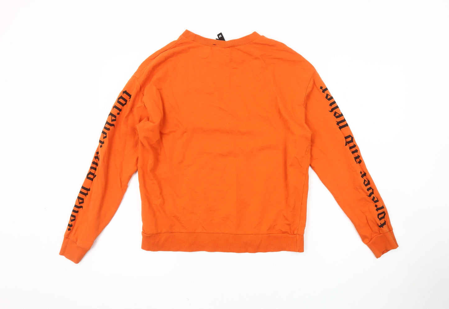 Womens UK Size M H&M Orange Basic T-Shirt