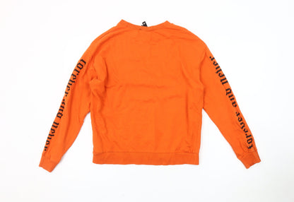 Womens UK Size M H&M Orange Basic T-Shirt
