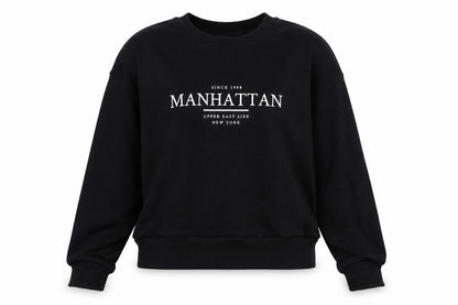 Womens UK Size S Bershka Black Pullover Sweatshirt