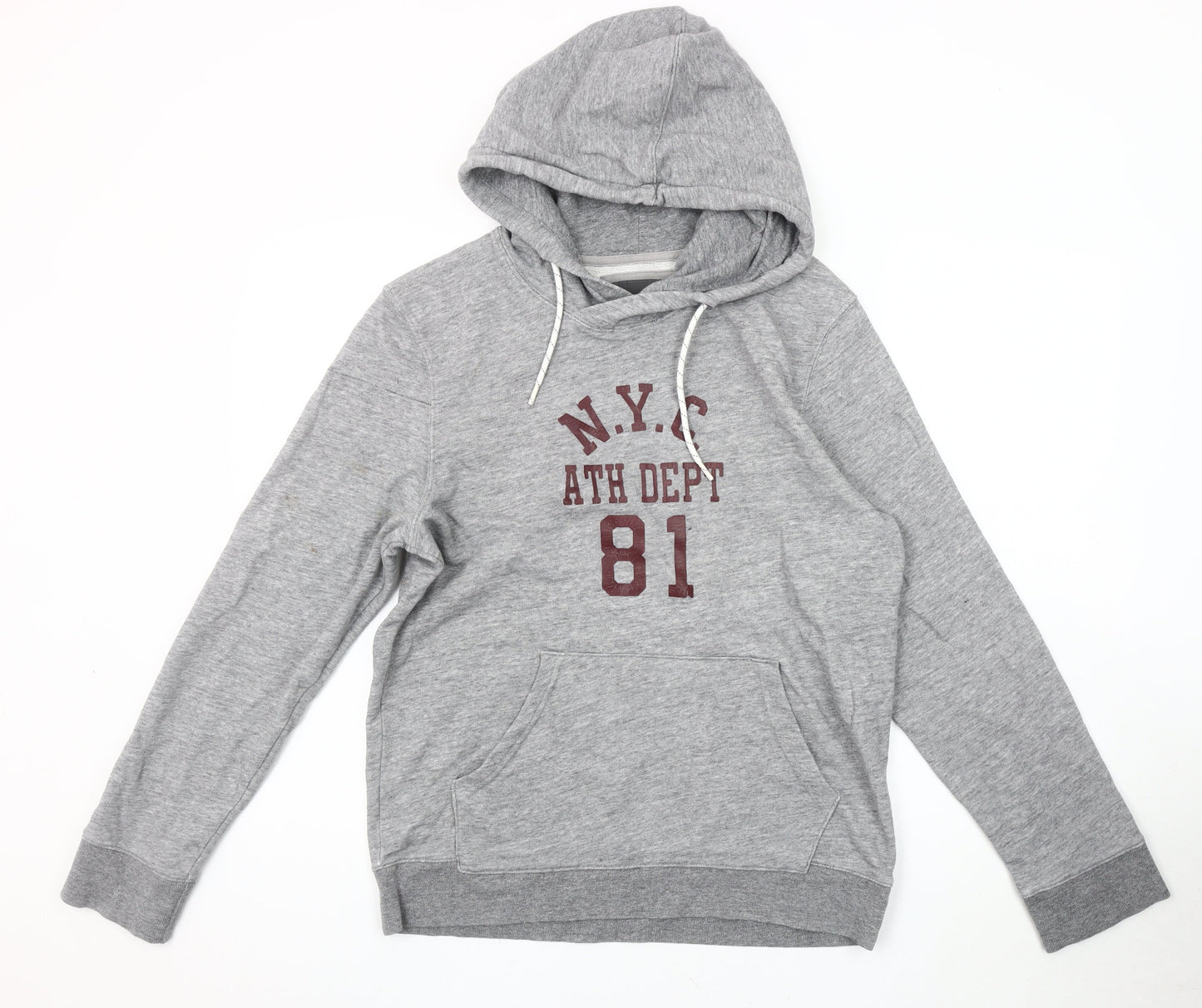 Mens UK Size S H&M Grey Pullover Hoodie