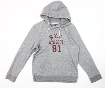 Mens UK Size S H&M Grey Pullover Hoodie