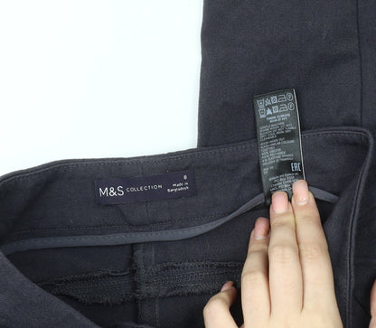 Womens UK Size 8 Marks and Spencer Slim Fit Skinny Grey Trousers